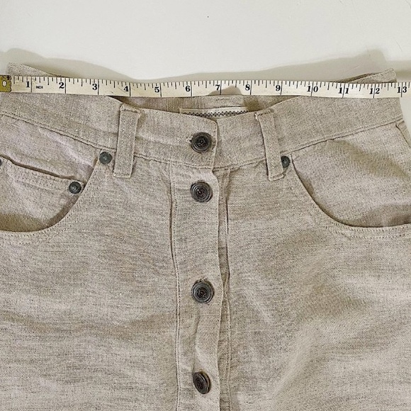 Vintage Linen Midi Skirt - Picture 6 of 10